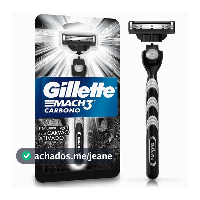 Aparelho de Barbear Gillete Mach3 Carbono
