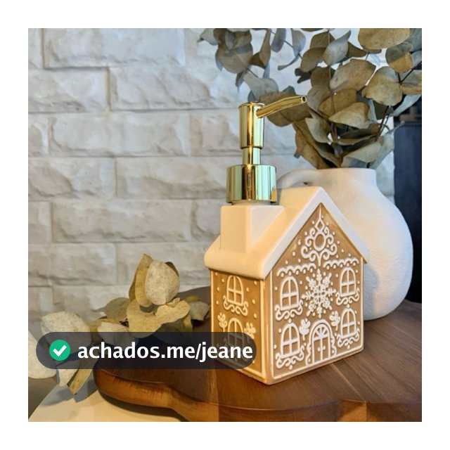 Porta Sabonete Líquido de Natal Ginger Decorativo