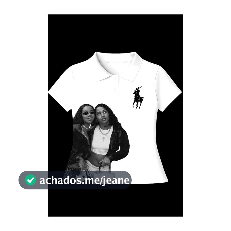 Camisa Polo Feminina Tasha e Tracie Streetwear Casual Algodão