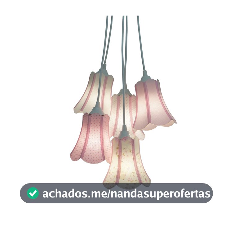 Lustre Pendente Luminária Paris Menina Tons de Rosa Bivolt
