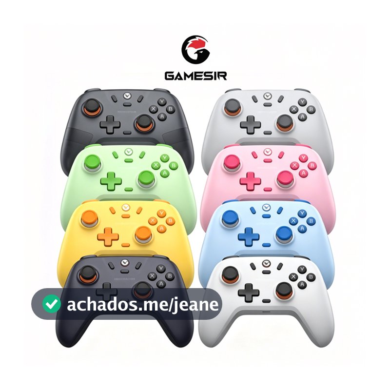 Controle GameSir T4 Nova Lite Sem Fio para PC Switch Android iOS Celular Steam com Hall Effect