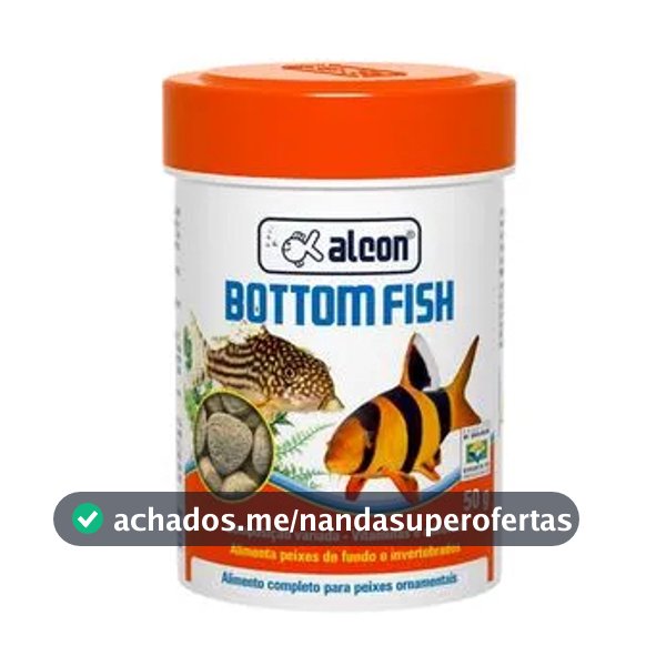 Ração Alcon Bottom Fish para Peixes de Fundo | Alimento em Pastilhas para Cascudo Corydora Botia