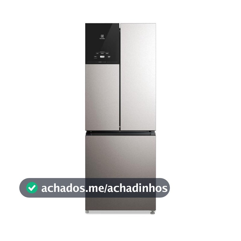 Geladeira Electrolux Frost Free Inverter 484L Efficient AutoSense 3 Portas Inox Look (IM7S)