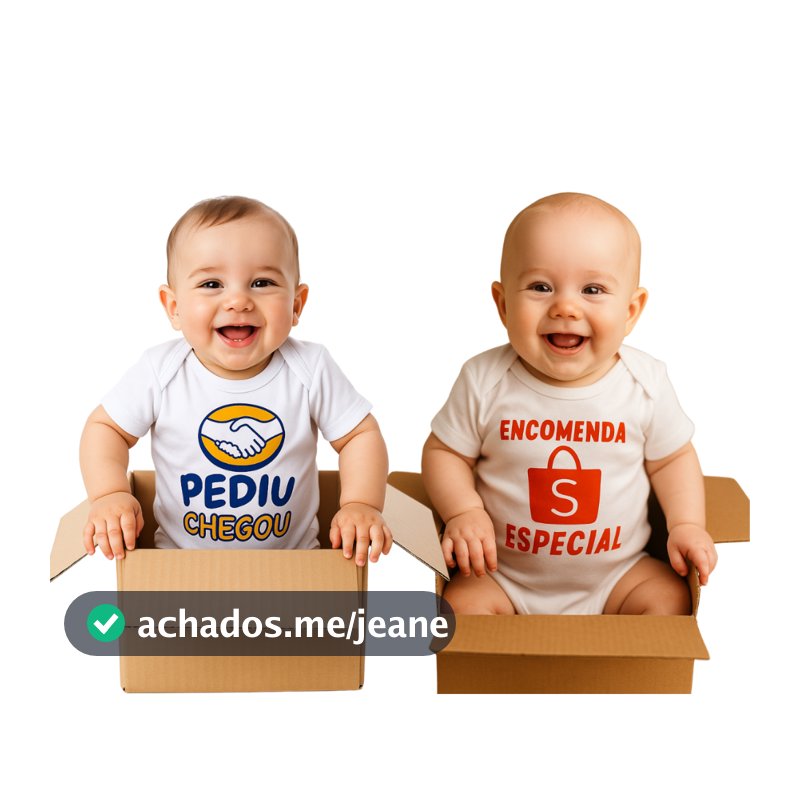 Body Bebê Encomenda Especial e Pediu Chegou Temático Mesversário