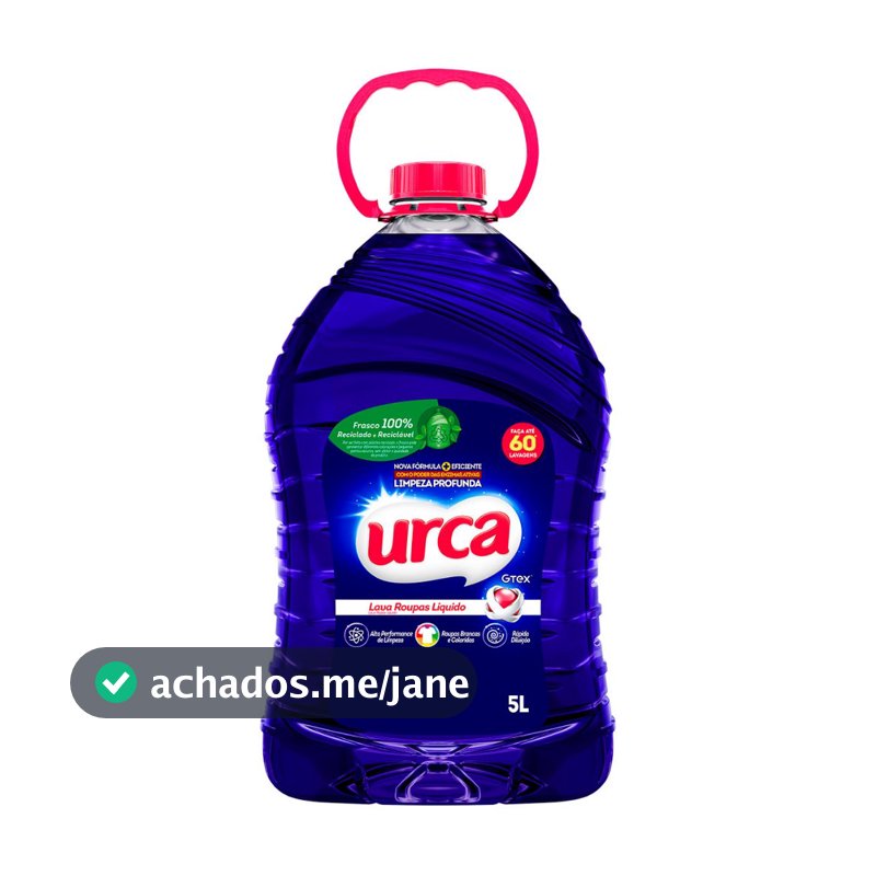 Lava Roupas Liquido Urca Azul - 5l