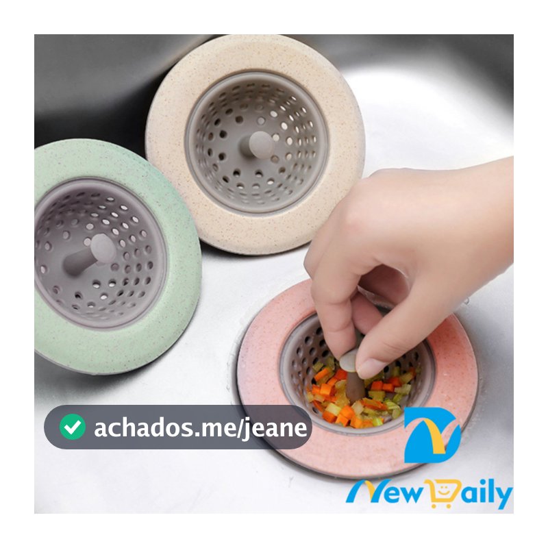 Ralo de Silicone Borda Larga para Pia de Cozinha LP-56-BC