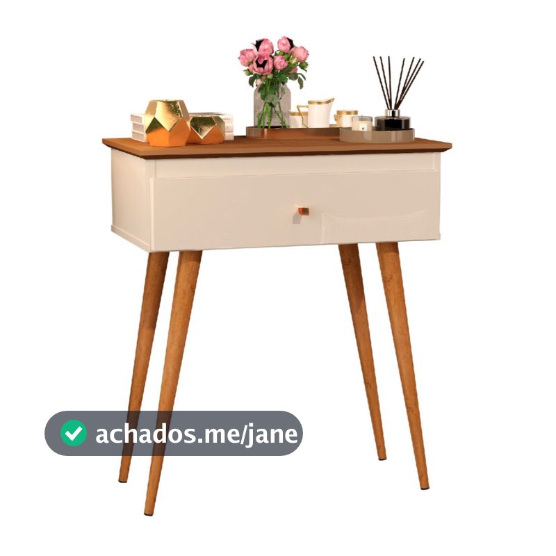 Buffet Aparador Com Gaveta Decoração Para Sala Pé Palito Madeira Retro