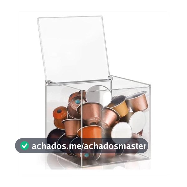Porta Cápsula Nespresso 3 Corações Dolce Gusto Nescafé em Acrílico Transparente Decoração Café