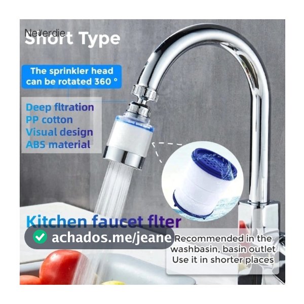 1/2/3/4 Unidades Filtro Universal Booster Torneira Rotativa Remover Cloro Purificador De Água De Cozinha