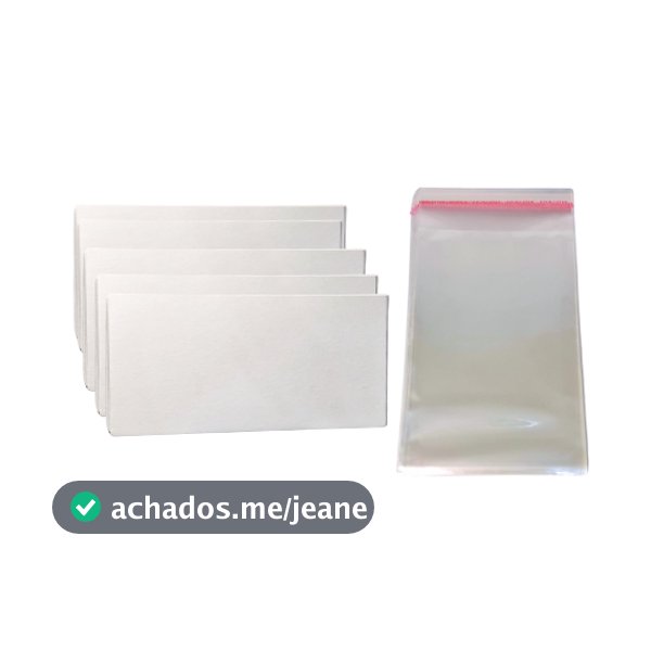 Kit Cartela Faixa de Bebê + Saquinho - 100 Unidades