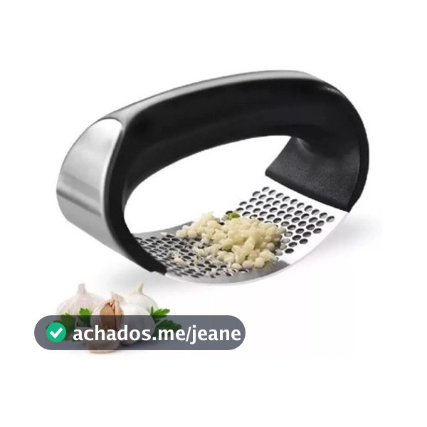 Espremedor Amassador Triturador De Alho Inox Manual Cozinha Garlic Press