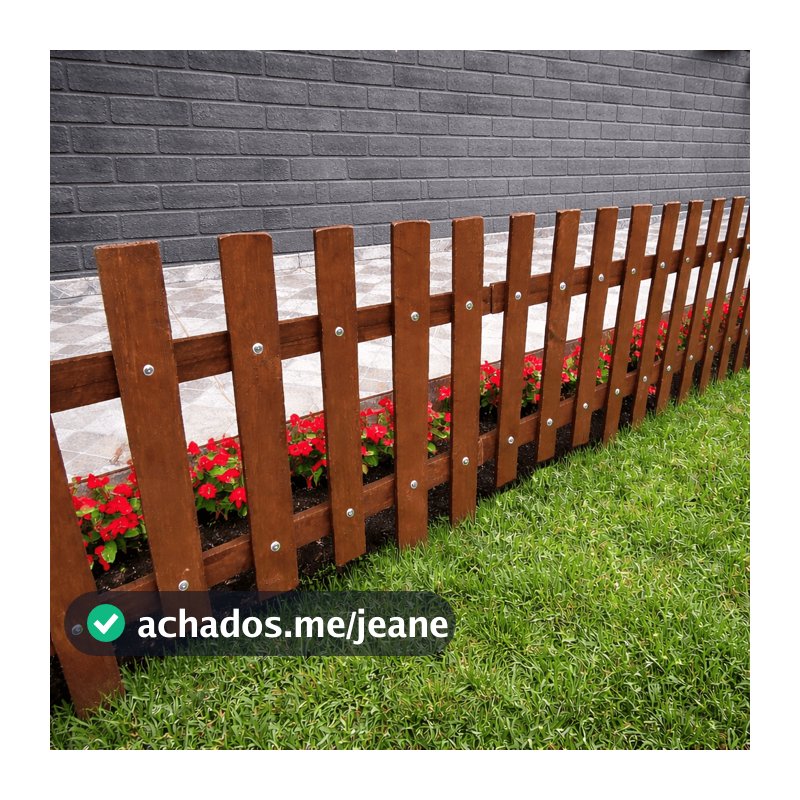 Kit 5 Metros Cerca De Jardim e Horta Limitador de grama Cercado Pet