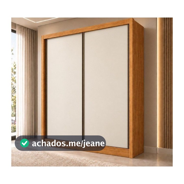 Guarda Roupa Solteiro MDF 2 Portas 3 Gavetas Ávila Marrom/Cinamomo Fendi Cumaru/Fendi