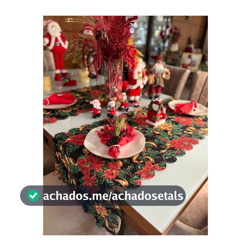 trilho de mesa natal caminho de mesa decoraçao natal