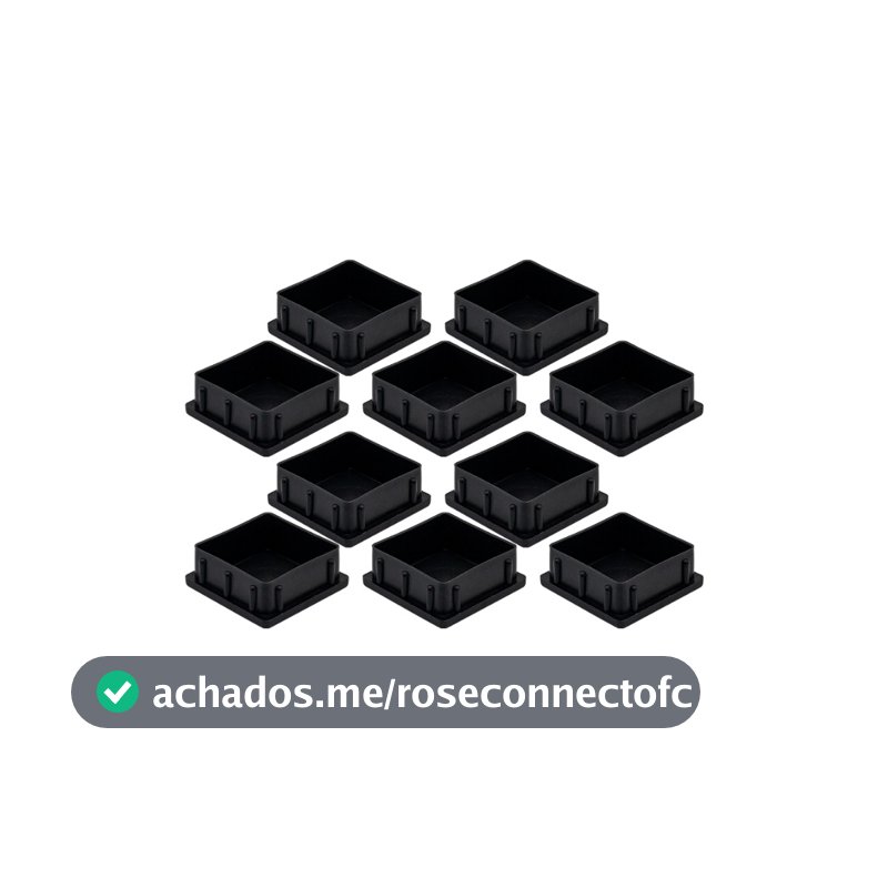 50 Ponteiras Tampas Reforcada 50x50 - Tubo Metalon Quadrado