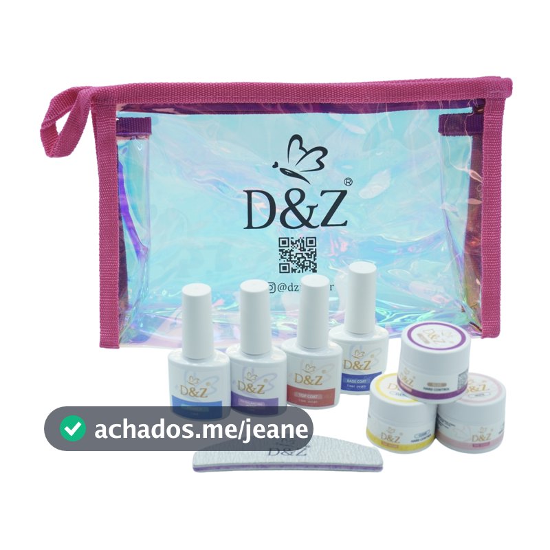 Kit D&Z Para Manicure Individual - Com Necessaire e Produtos Essenciais - Curso