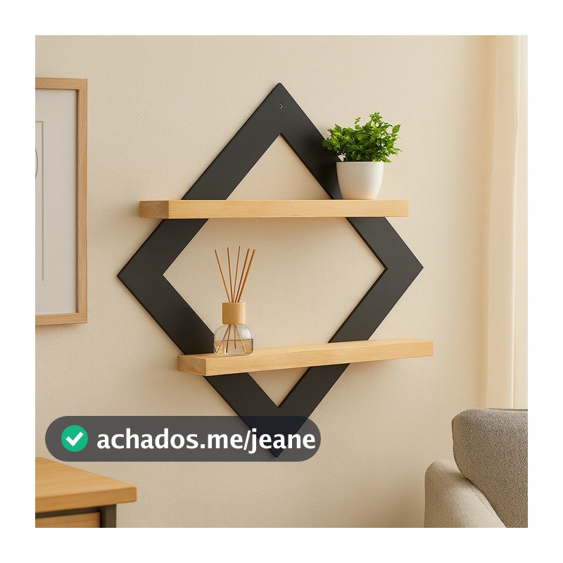 Kit Com Prateleira de pinus para suculentas Suporte para Plantas Nicho Rustico Pinus e MDF