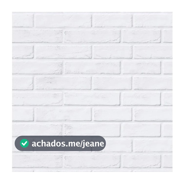 Papel De Parede Tijolinho Branco 3d Autoadesivo Vinílico Vários Tamanhos TIJ31
