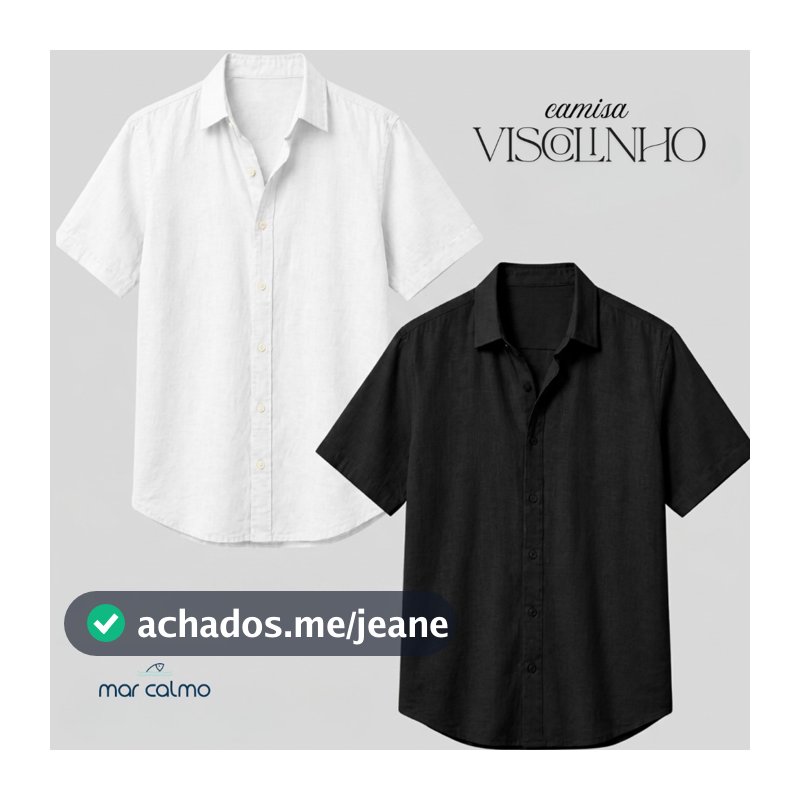 camisa social masculina visco linho manga curta slim verão