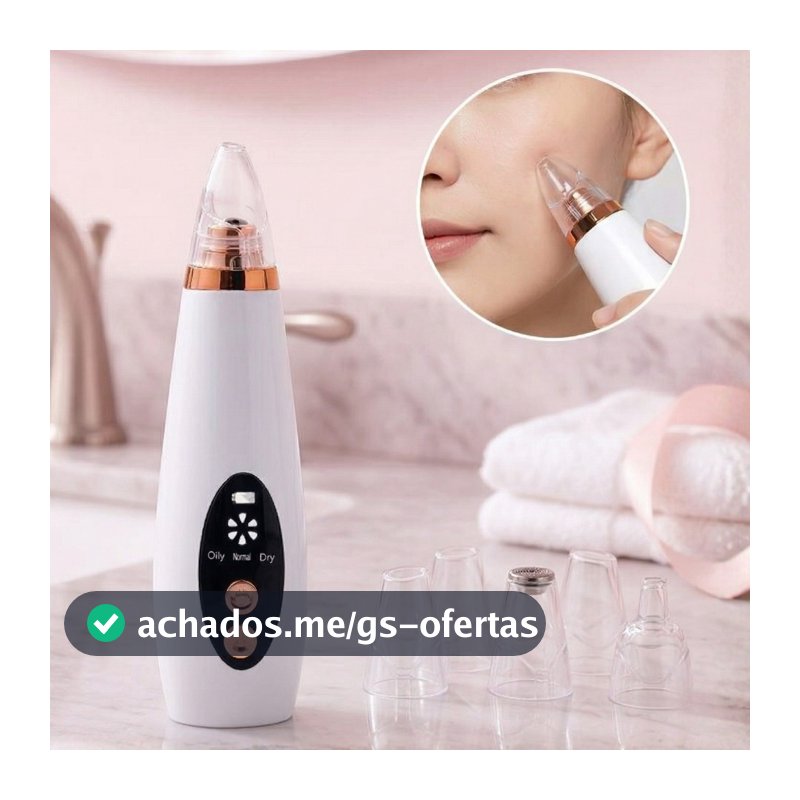 Removedor De Cravos Espinhas Cleaning  Sugador Poros Acne Sucção Usb Recarregável