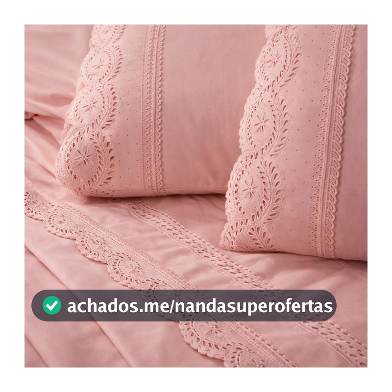 Lençol Casal Queen Solteiro King 400 Fios Jogo Bordado Inglês Roupa de Cama Toque Aveludado