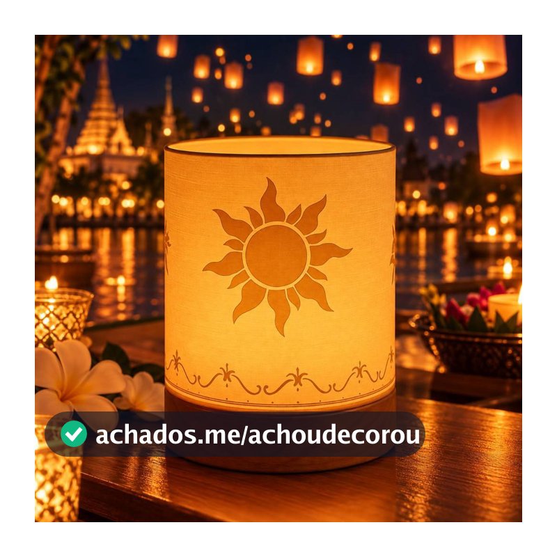Luminária Filme Rapunzel Enrolados vela LED - abajur decorativo portátil - presente