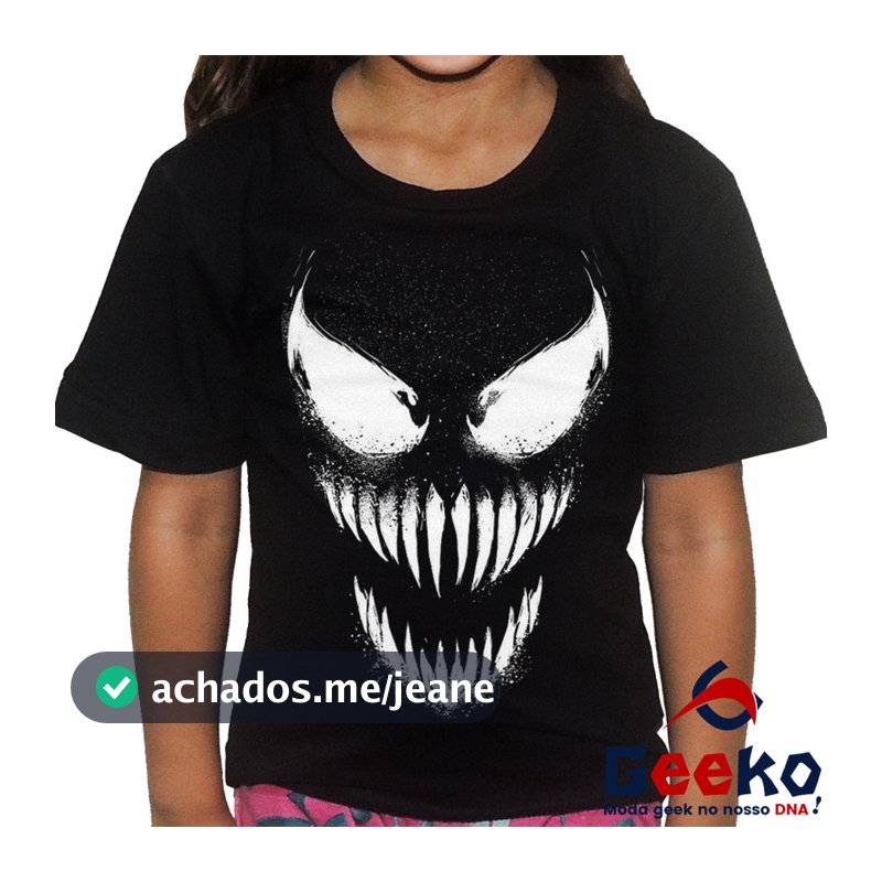 Camiseta Geek Infantil Venom All Geek 02