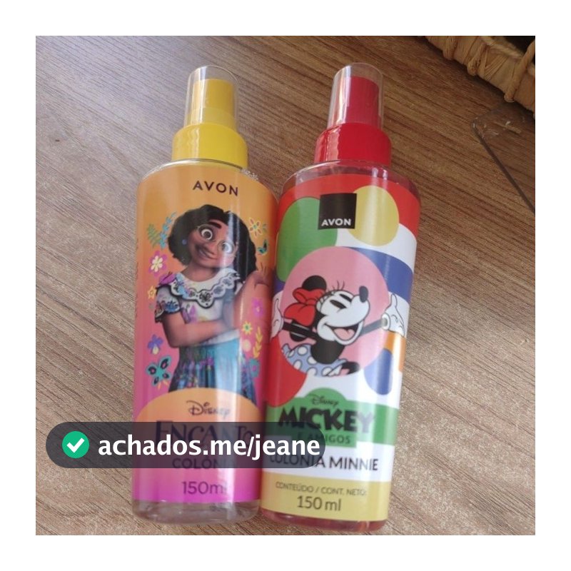 Colônia Infantil Encanto / ou Minnie 150ml - Avon