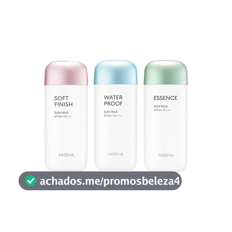 missha protetor solar Totalmente Seguro 70ml 3 Tipos
