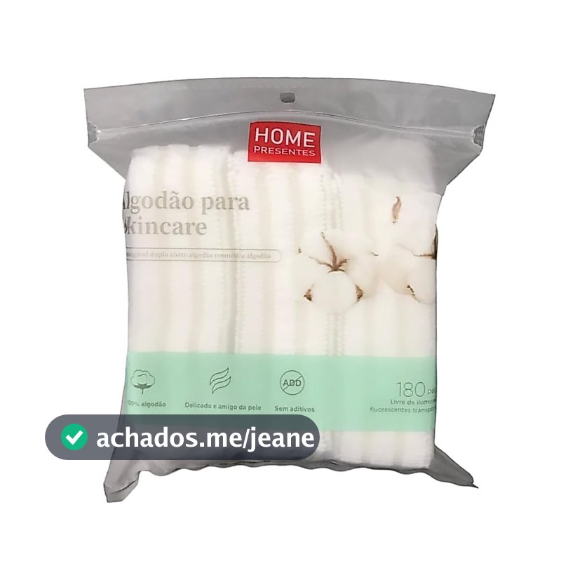 Discos de Algodão Skincare para Limpeza Facial com 180pcs / Lenço Mágico Compacto 20pcs