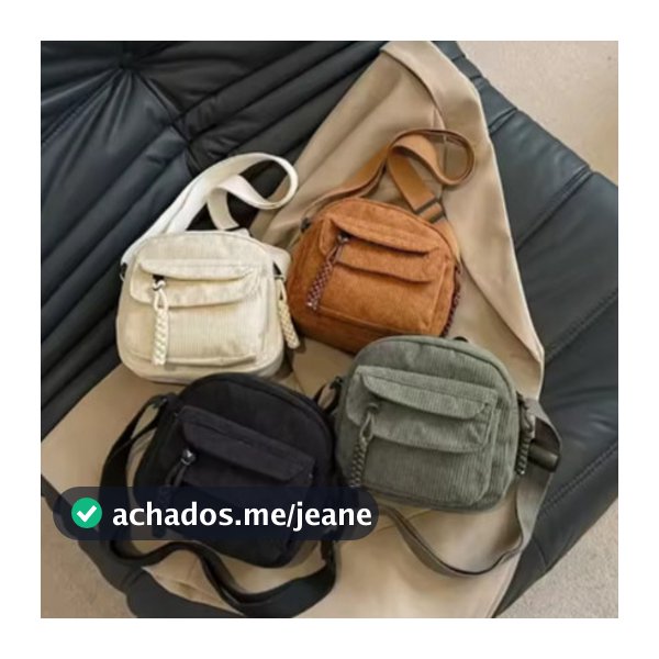 Bolsa Pequena Casual dia a dia Veludo Shoulderbag Várias Divisórias Estilosa