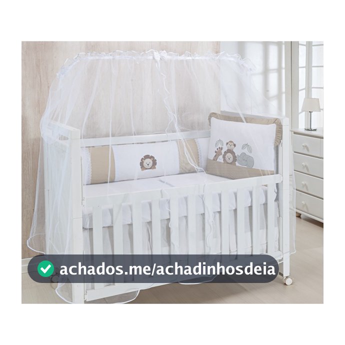 Mosqueteiro Berço Tela Mosquiteira Cortinado Rede Bebe Mosquiteiro para Berco Nacional e Americano
