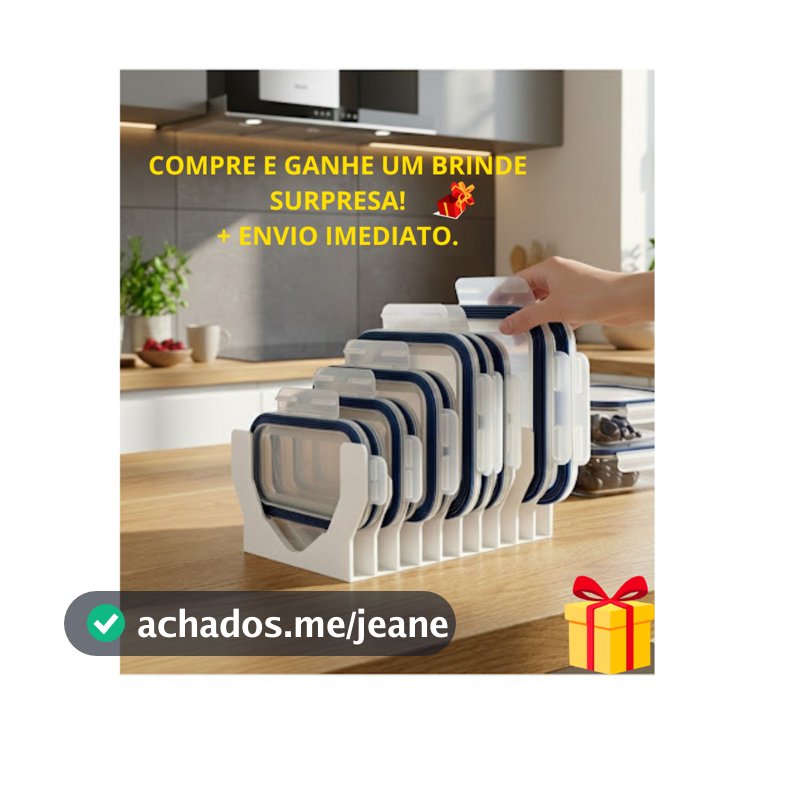 Organizador De Tampas De Potes Suporte De Armário Cozinha Prático Ajustável Divisórias Premium