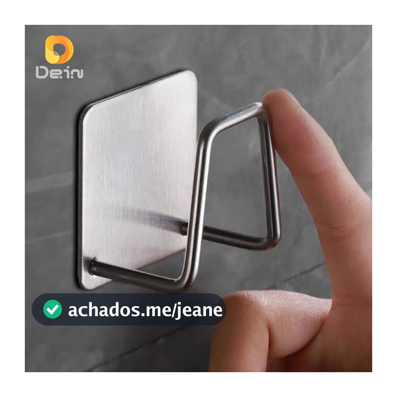 Kit 4 Aço Inoxidável Gancho Adesivo Multifuncional Suporte Porta Esponja Para Bucha De Pia e Parede