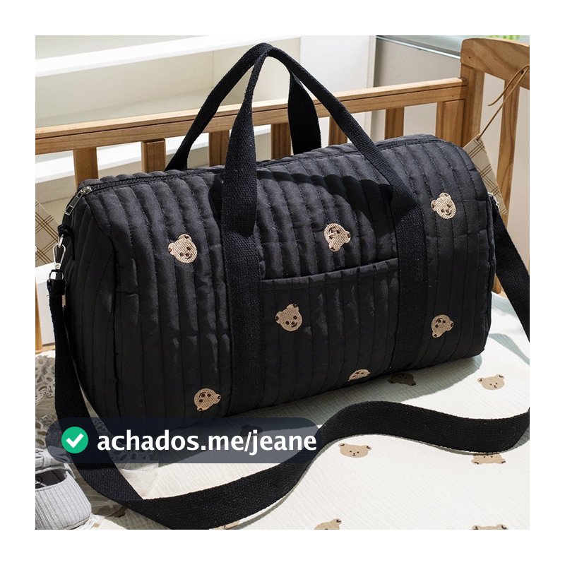 Bolsa De Viagem Portátil De Grande Capacidade , Armazenamento Leve , Boston , Bordado , Mamãe , Ombro Único , Crossbody