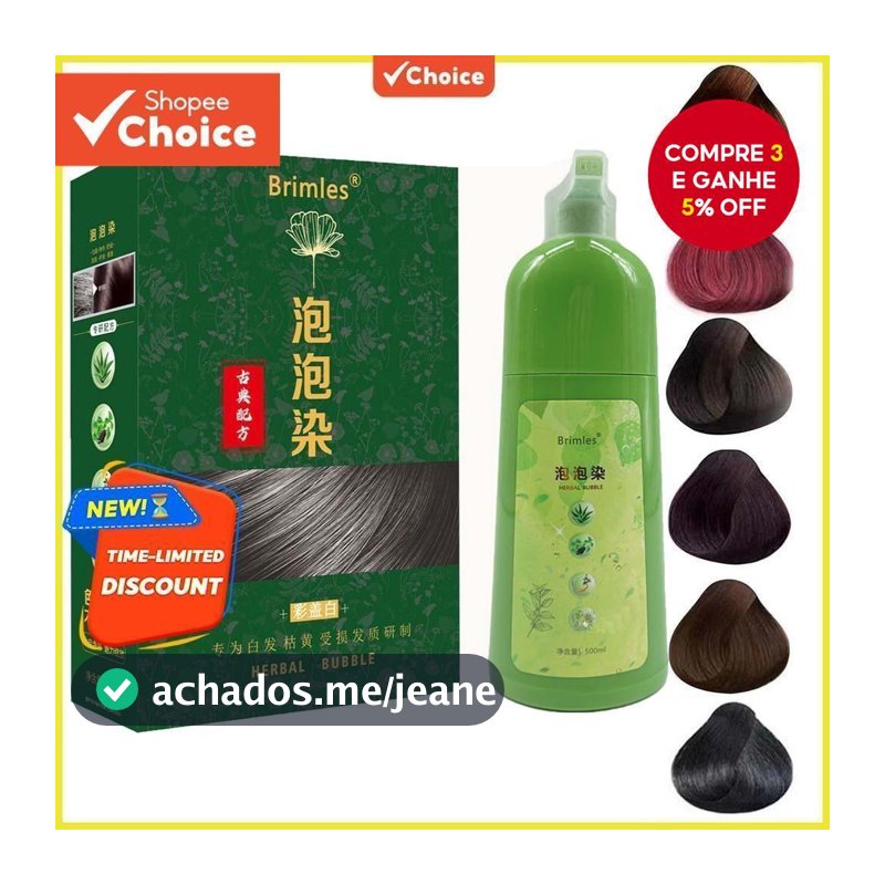 Shampoo De Cor De Cabelo À Base De Ervas 3 Em 1 Condicionador Com Essência Vegetal Para Tintura