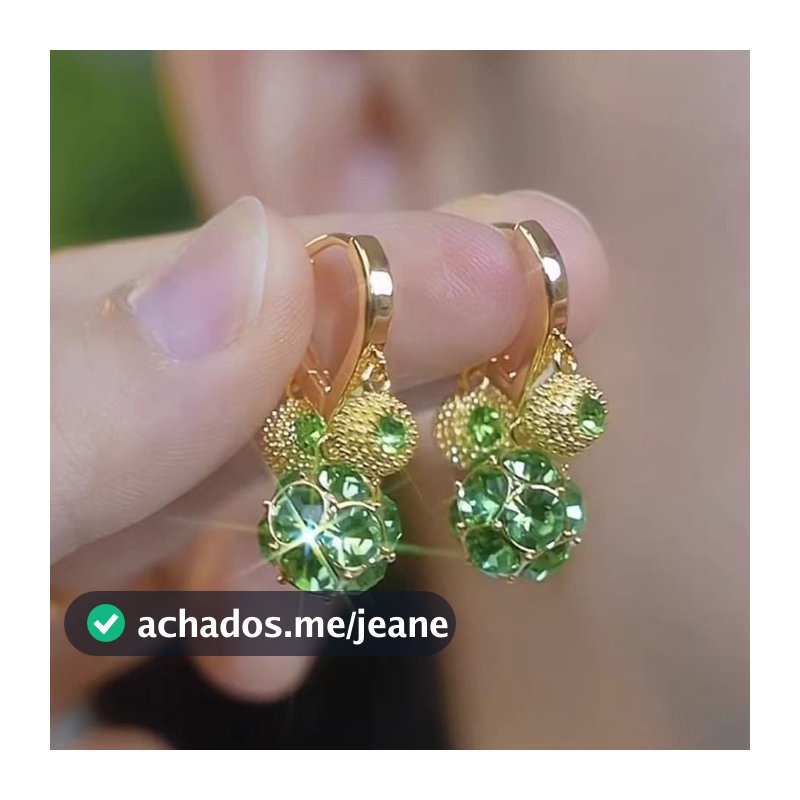 Brincos verdes elegantes, brincos de banquete luxuosos, de vestido, brincos femininos.