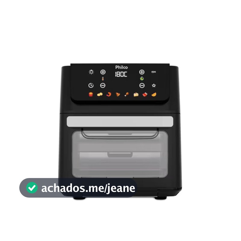 Fritadeira Elétrica Air Fryer Oven PAF11B Visor Removível Preta Philco