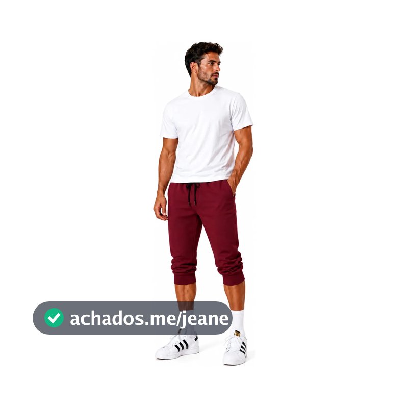 Bermuda Lisa Masculina Shorts Jogger Lançamento Top