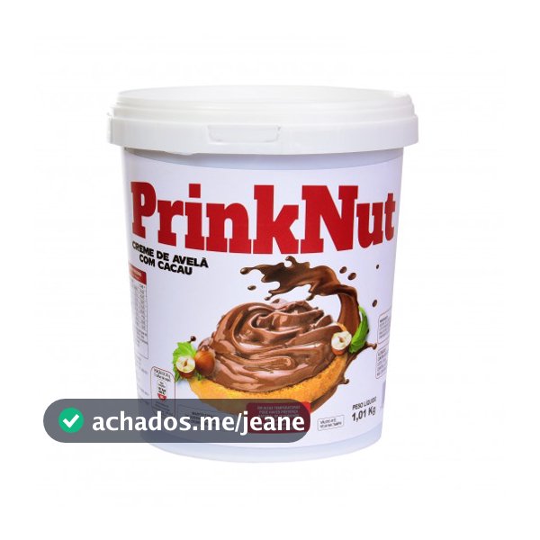 Creme de Avelã Chocolate Prinknut 1Kg a Melhor Nutella