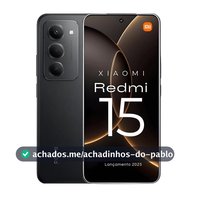 Smartphone Xiaomi Redmi 15 256gb / 128gb Versão Global Original Envio Imediato (PELÍCULA CORTESIA)
