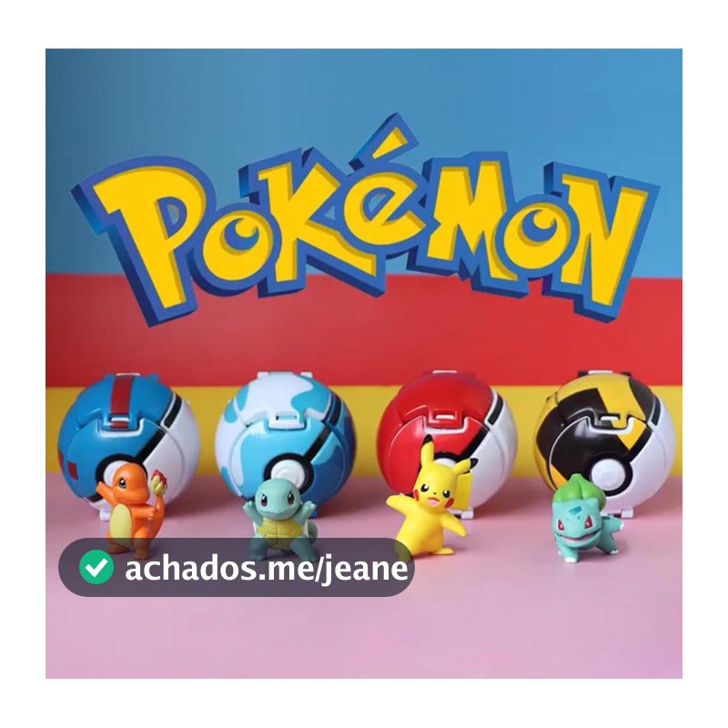 Pokemon em Pokebola Articulada com Abertura Explosiva
