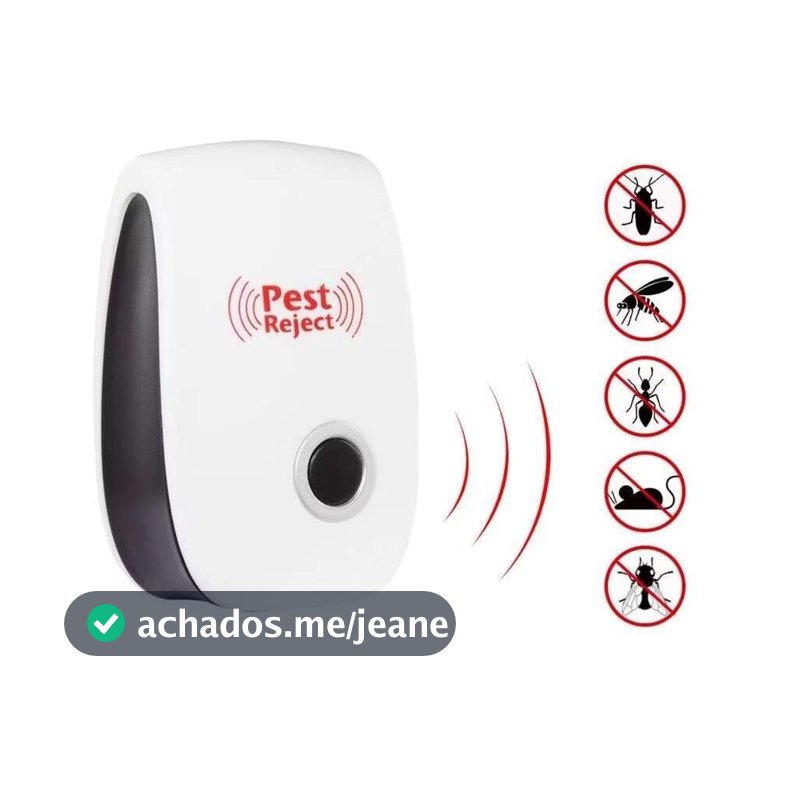Repelente Eletrônico para Mosquitos, Moscas, Baratas e Ratos
