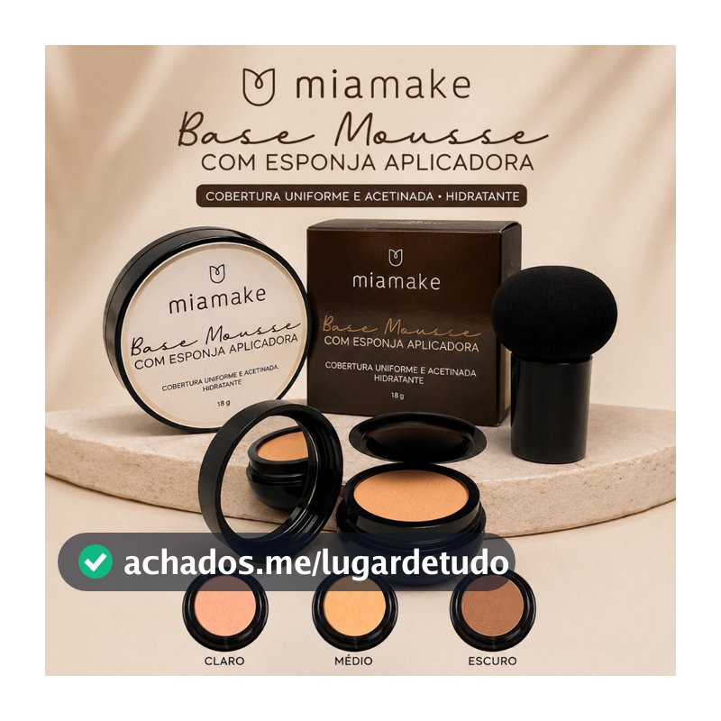 BB Cream/Base/Corretivo com Esponja com Formato de Cogumelo / Base Clareador Maquiagem Creme Clareador Cor Marfim e Natu