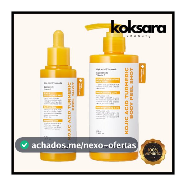 Medicube Kojic Acid Turmeric Peel Shot 80ml, Body Peel Shot 280ml