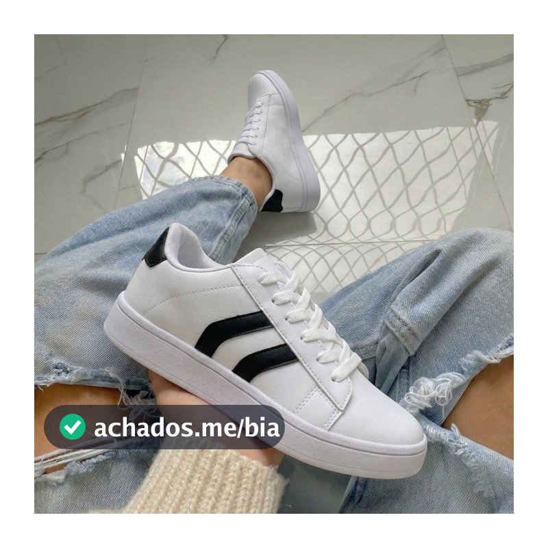 Tênis Feminino Sapatênis Branco Macio e Confortável Leve Macio Promoção Envio Rapido
