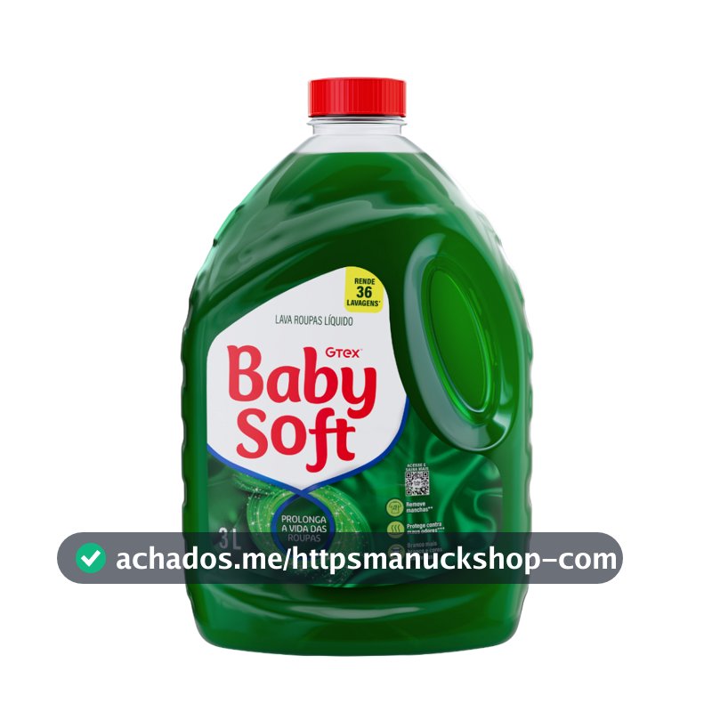 Lava Roupas Líquido Baby Soft Max Performance Verde - 3l