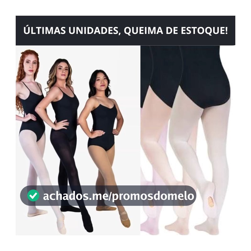 Meia Calça de Ballet Conversível Fio 80 Adulto ou Infantil, Meia Calça Ballet,  Meia calça para Balé Dança