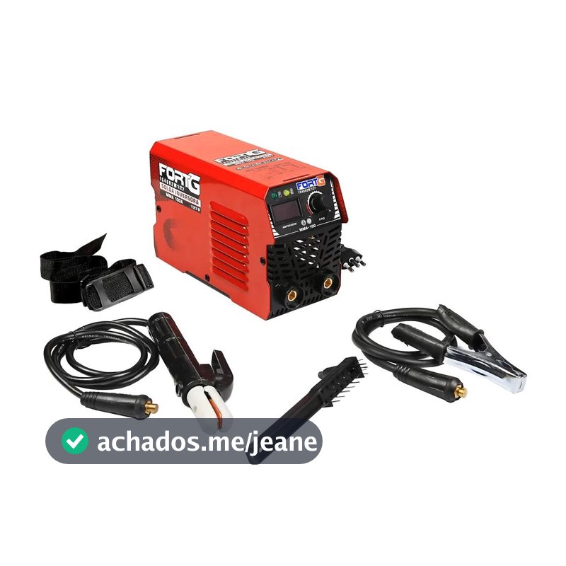 Máquina Solda Inversora 127/110V 100A Display Digital Classe de Proteção F IP21S 60Hz - FortG