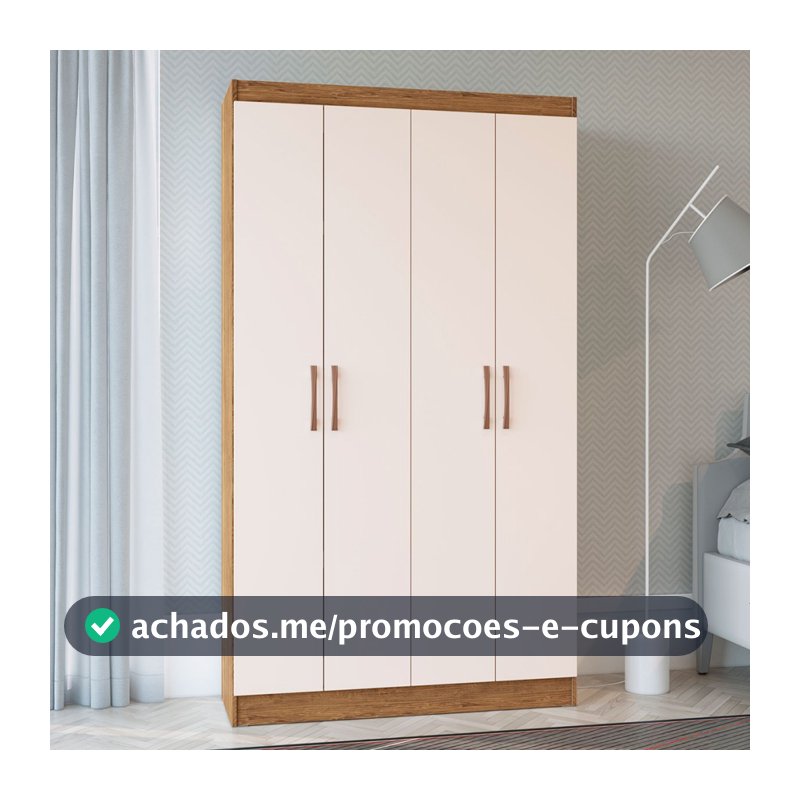 Armário Multiuso Dueto 4 Portas 8 Prateleiras 5000